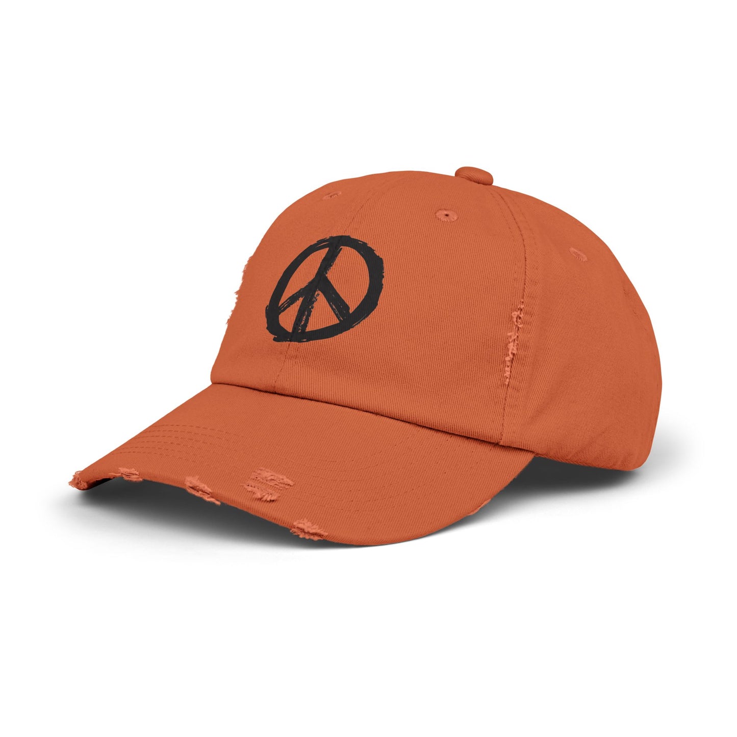 Peace Sign Hat, Peace Sign, Distressed Hat, Custom Hat