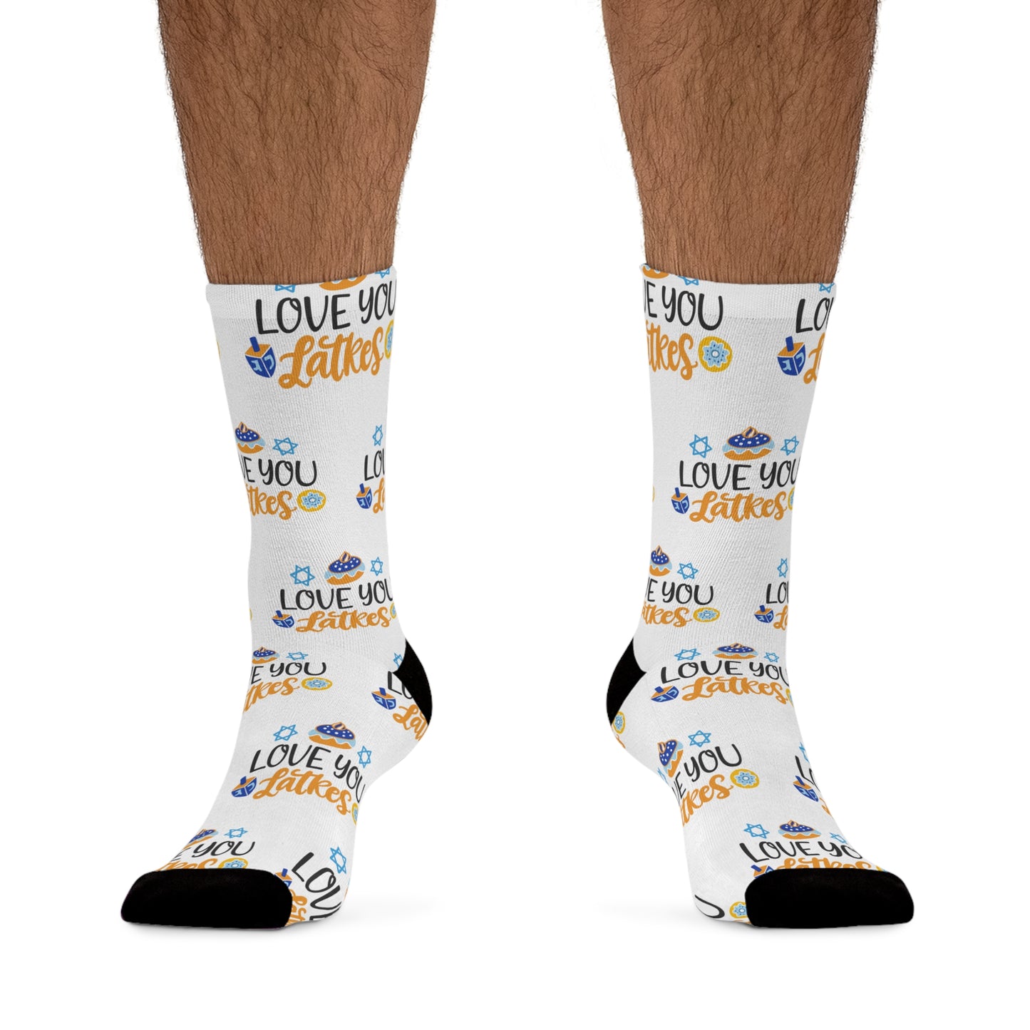 Love You Latkes Holiday Hanukah Socks