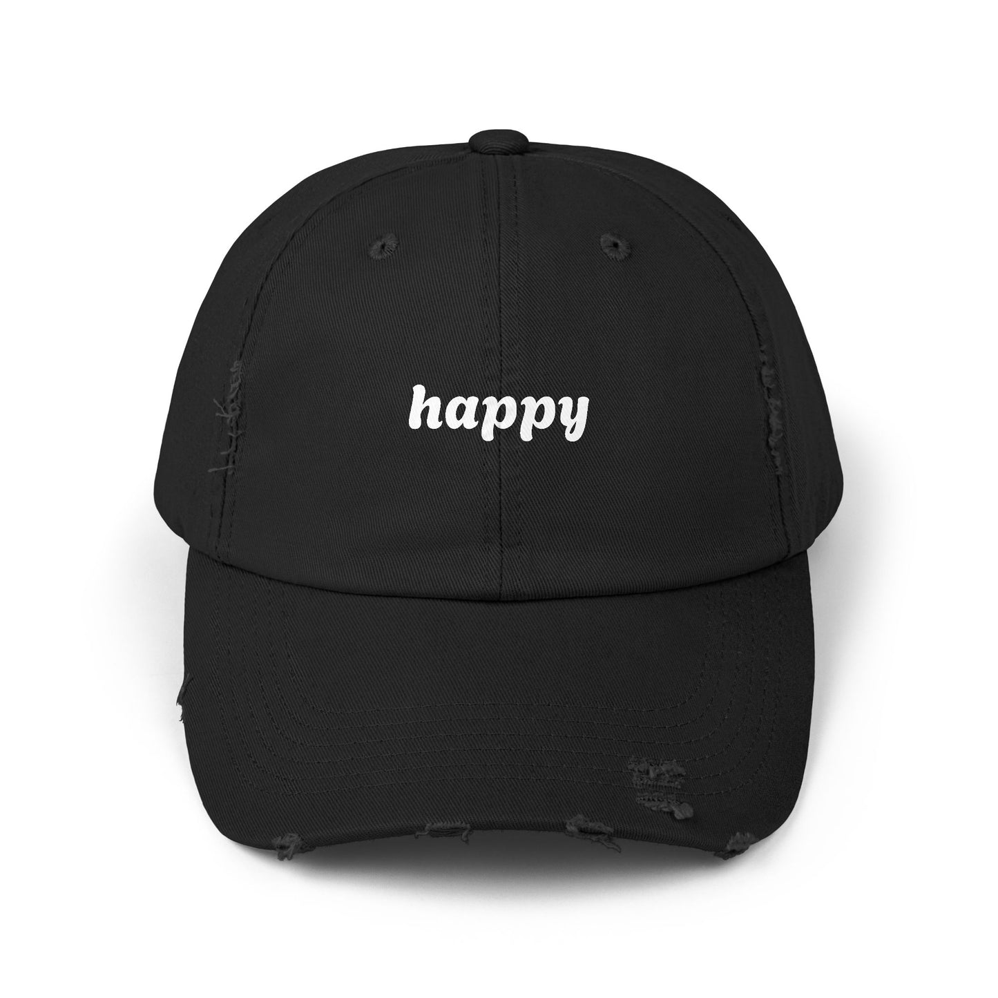 Happy Distressed Cap