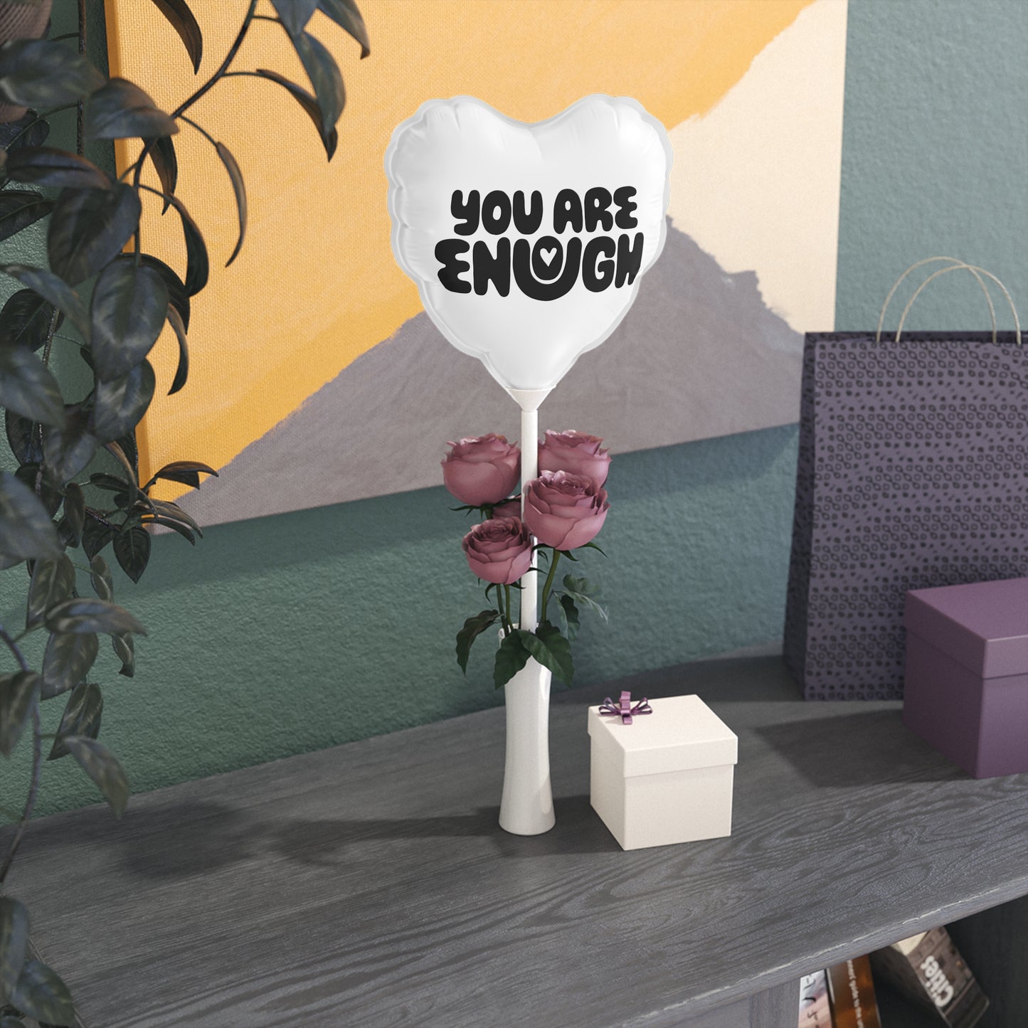You Are Enough Affirmation Balloons (Heart-shaped), 6"