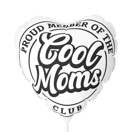 Cool Moms Club Mother's Day Balloon (Round and Heart-shaped), 11"