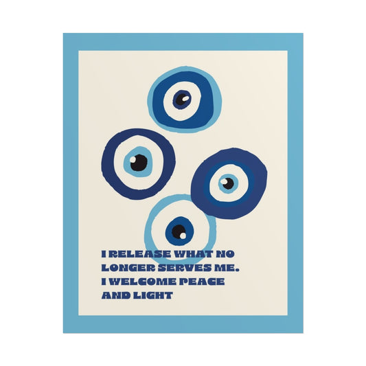 Evil Eye Rolled Posters