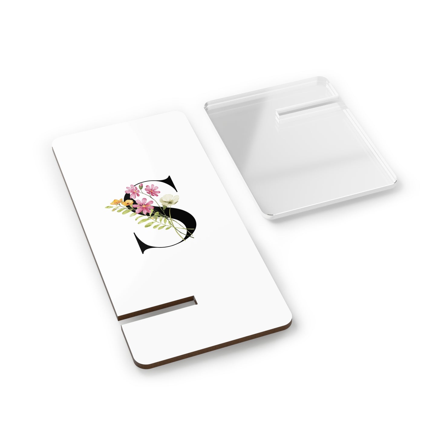 S Mobile Display Stand for Smartphones, Custom iPhone Stand, S Name, Name Gifts