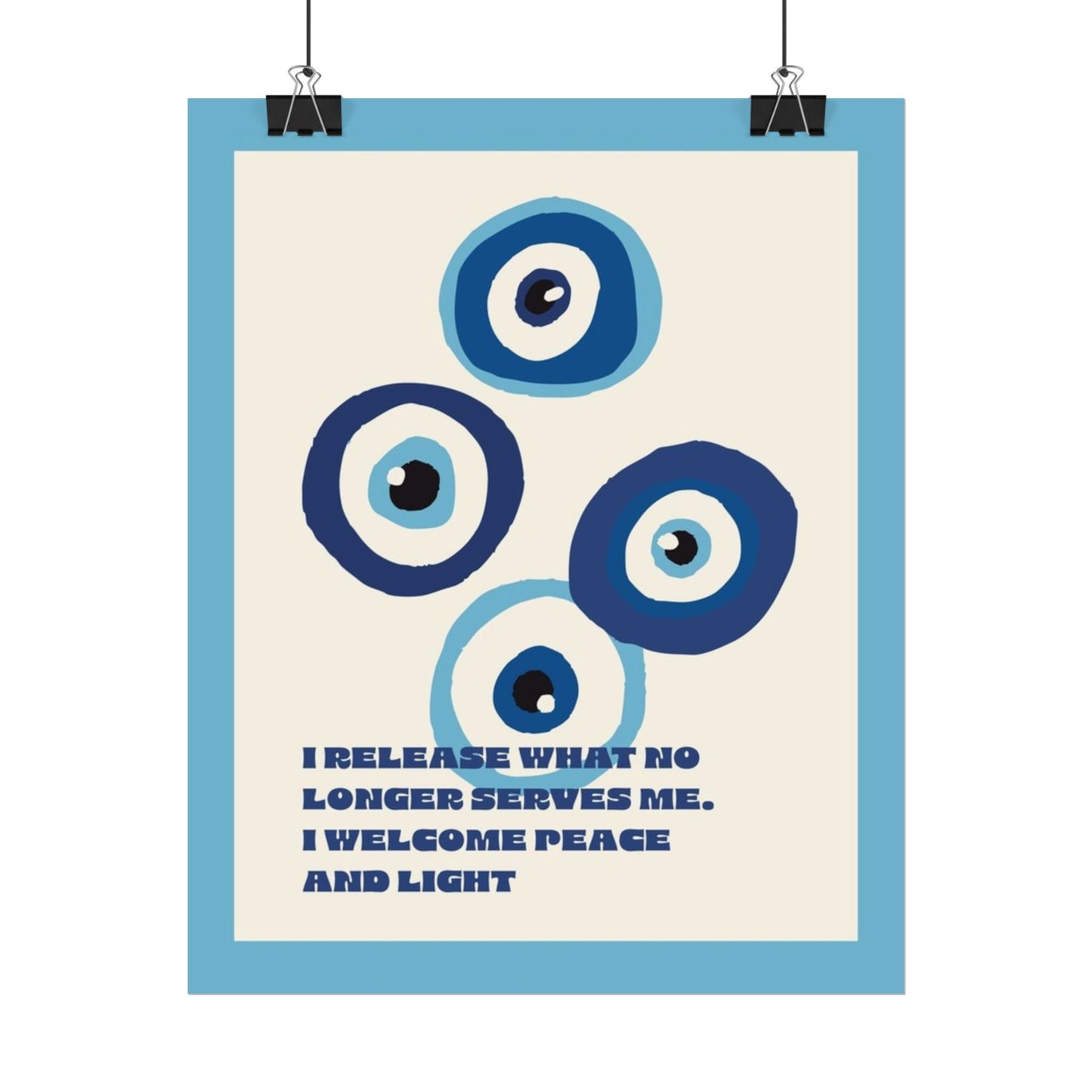 Evil Eye Rolled Posters