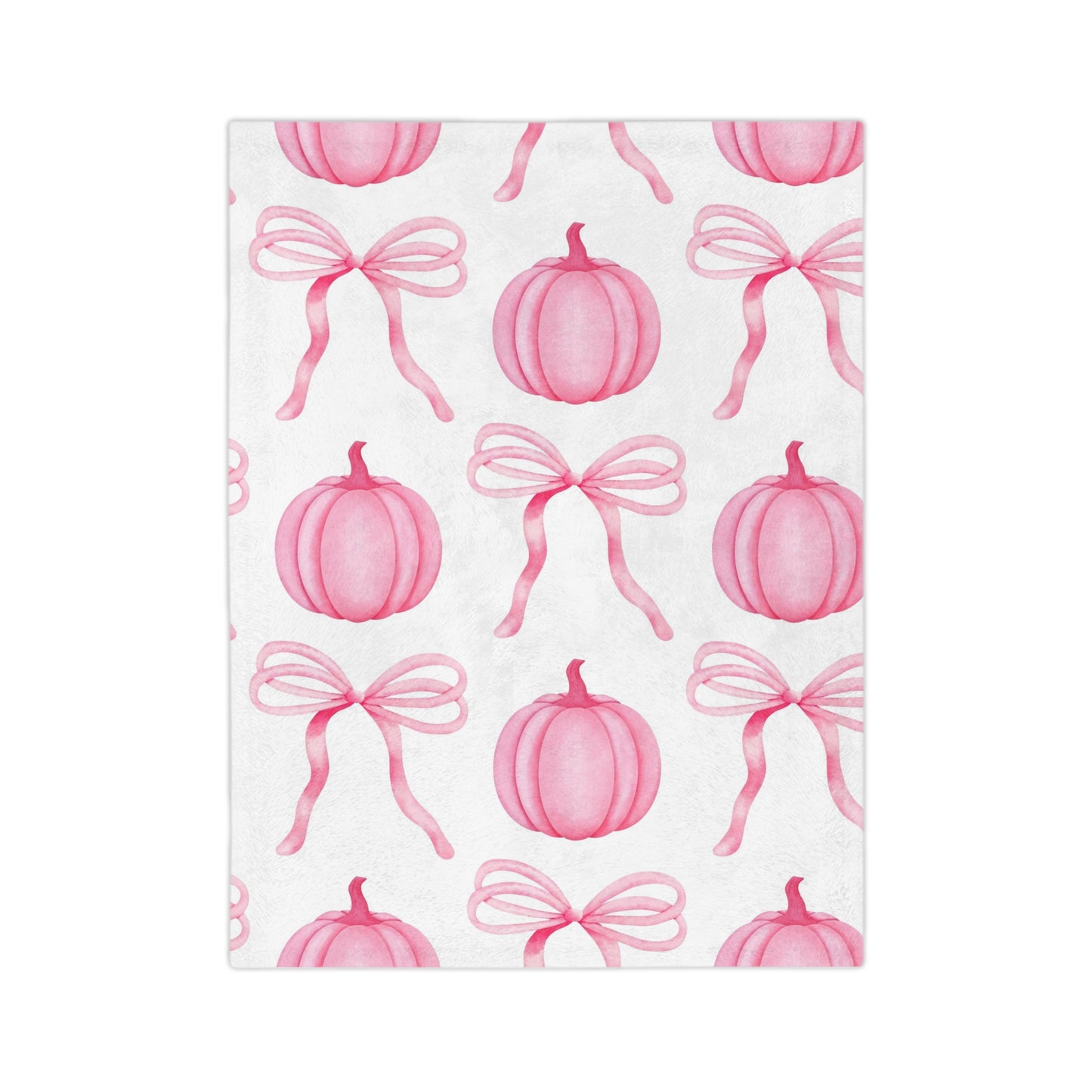 Pink Pumpkins Microfiber Blanket