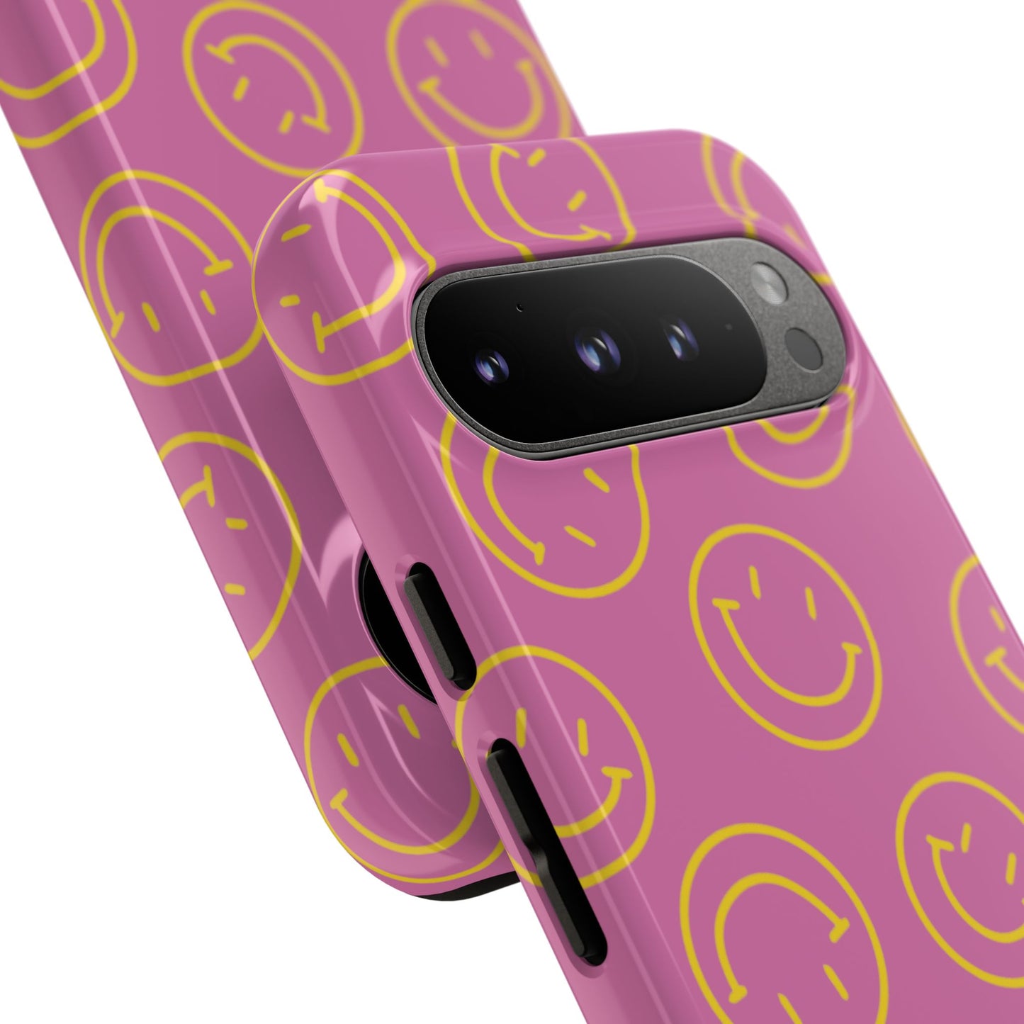 Pink and Yellow Smiley Face Phone Case