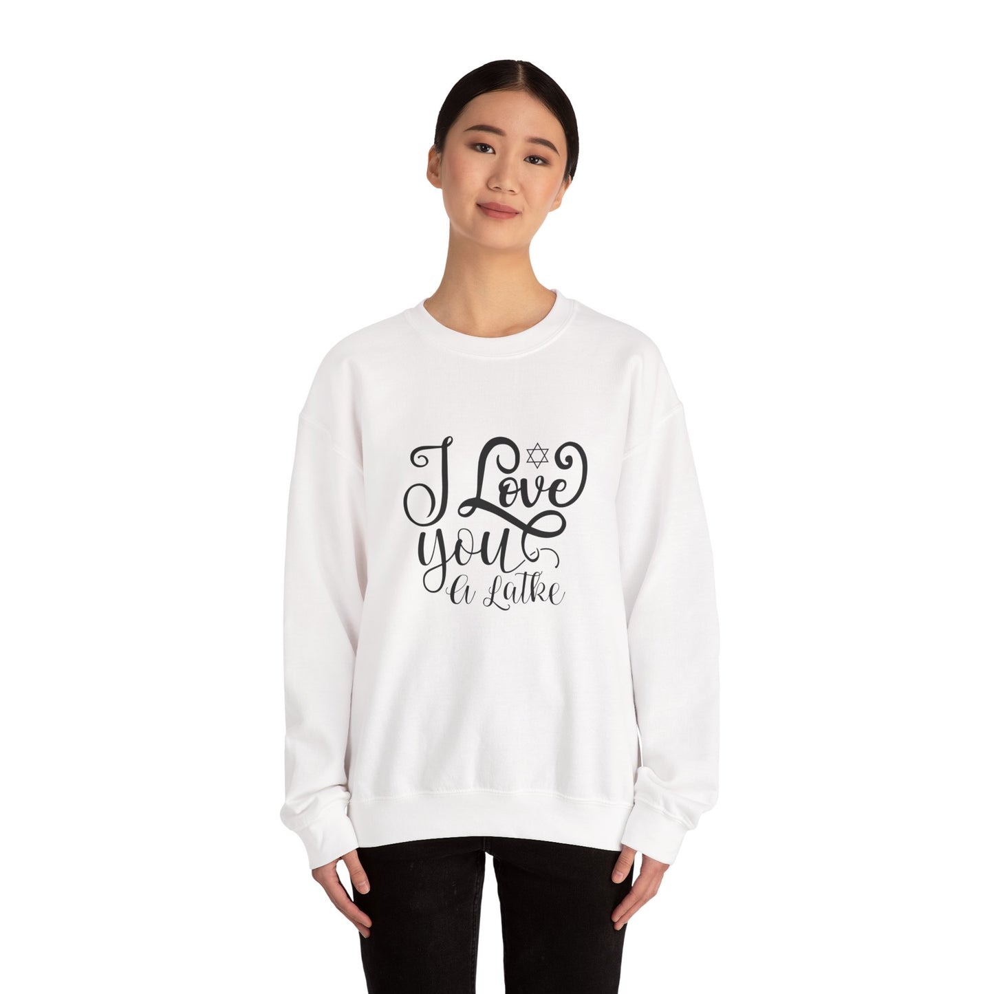I Love You a Latke Crewneck, Holiday Sweatshirt, Hanukkah Gifts